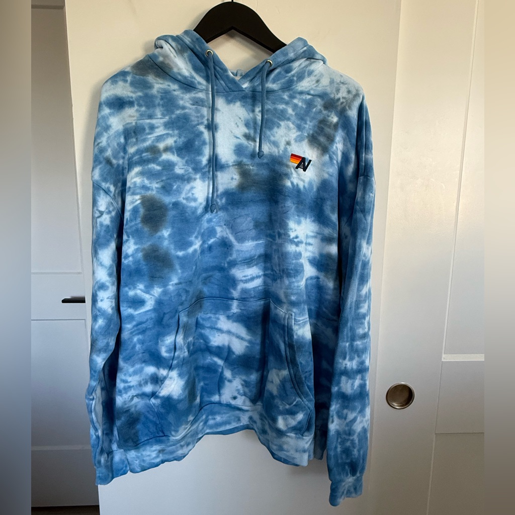 Nwt Aviator Nation Hand Dyed Pullover Hoodie Relaxed Size Large Unisex